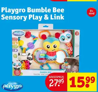 Kruidvat Playgro Bumble Bee Sensory Play & Link aanbieding