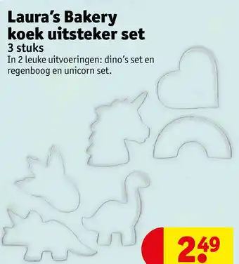 Kruidvat Laura's Bakery koek uitsteker set aanbieding