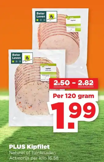 PLUS PLUS Kipfilet 120g aanbieding