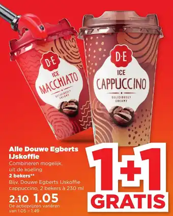 PLUS Douwe Egberts Ijskoffie 2st aanbieding