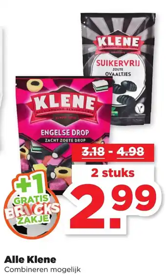 PLUS Klene 2st aanbieding