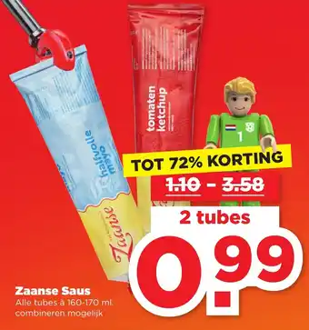 PLUS Zaanse saus 2*160-170ml aanbieding