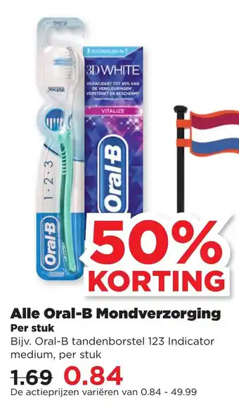 PLUS Oral-B mondverzorging aanbieding