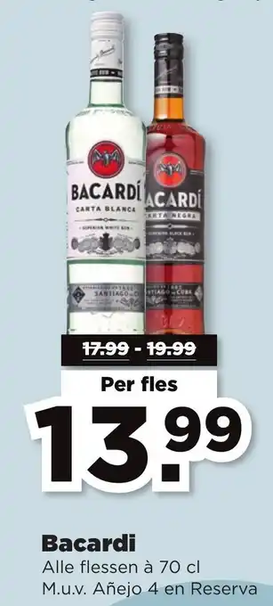 PLUS Bacardi 700ml aanbieding