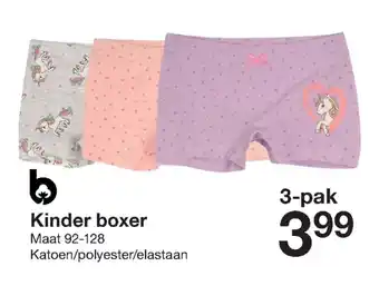 Zeeman Kinder boxer Maat 92-128 3-pak aanbieding