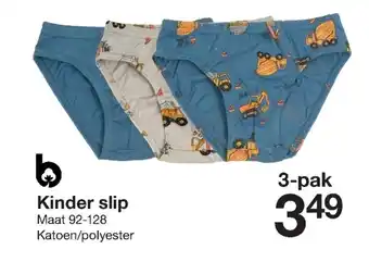 Zeeman Kinder slip Maat 92-128 3-pak aanbieding