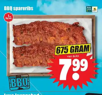 Dirk BBQ spareribs 675 gram aanbieding