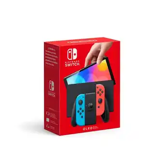 Intertoys Nintendo Switch OLED - rood/blauw aanbieding