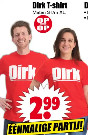 Dirk Dirk T-shirt aanbieding