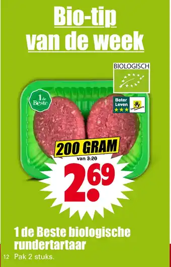 Dirk 1 de Beste biologische rundertartaar aanbieding