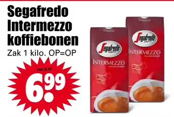 Dirk Segafredo Intermezzo koffiebonen aanbieding