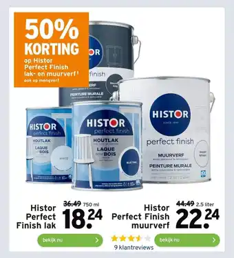 GAMMA Histor Perfect Finish Lak 750 ml aanbieding