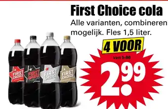 Dirk First Choice cola aanbieding