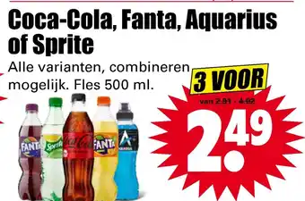 Dirk Coca-Cola, Fanta, Aquarius of Sprite aanbieding