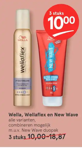 Etos Wella, Wellaflex en New Wave aanbieding