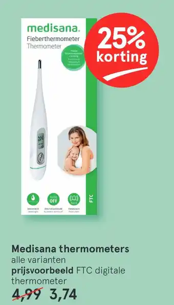 Etos Medisana thermometers aanbieding