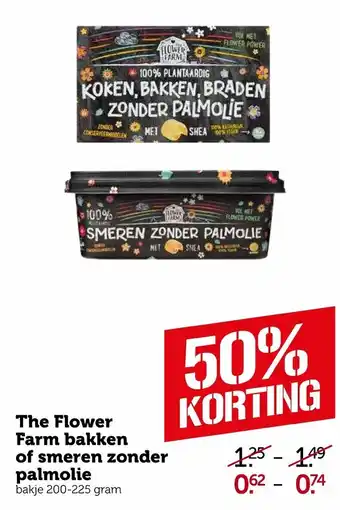 Coop The Flower Farm bakken of smeren zonder palmolie 200-225g aanbieding