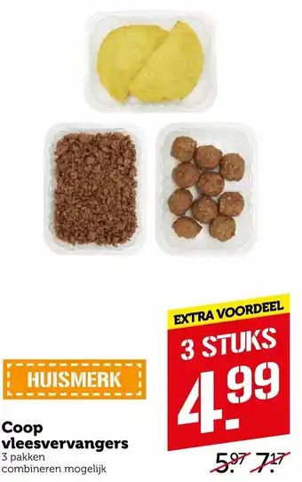 Coop Coop Vleesvervangers 3st aanbieding