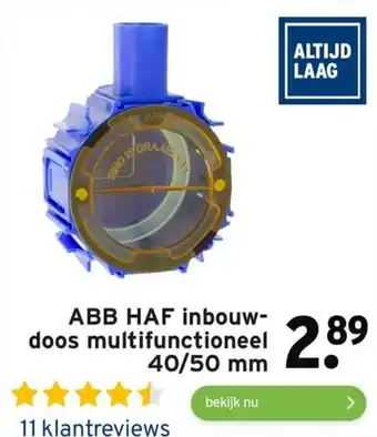 GAMMA ABB HAF inbouw-doos multifunctioneel 40/50 mm aanbieding