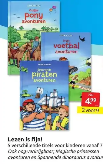 Boekenvoordeel Lezen is fijn! aanbieding