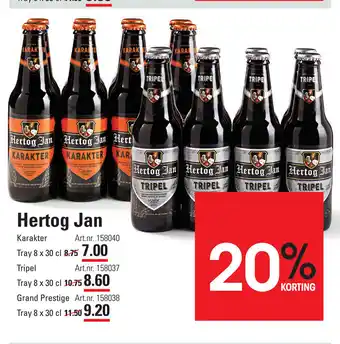 Sligro Hertog Jan tray 8x30 cl aanbieding