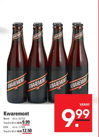 Sligro Kwaremont Blond tray 8x33 cl aanbieding