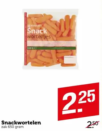 Coop Snackwortelen 650g aanbieding