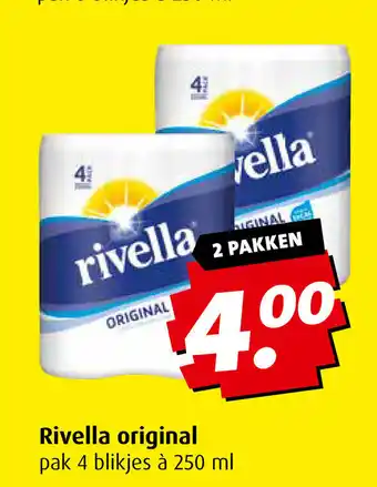 Boni Rivella original pak 4 blikjes a 250 ml aanbieding