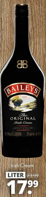 Mitra Baileys Irish Cream 1L aanbieding