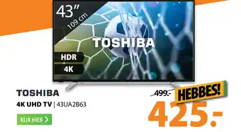 Expert Toshiba 4K UHD TV aanbieding