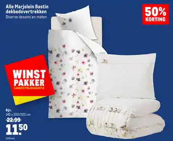 Makro Alle Marjolein Bastin dekbedovetrekken aanbieding