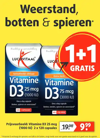 Lucovitaal Vitamine D3 25 mcg aanbieding