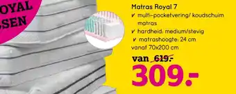 Leen Bakker Matras Royal 7 aanbieding