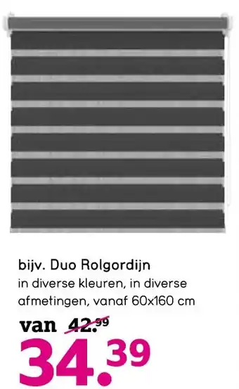 Leen Bakker Duo Rolgordijn aanbieding