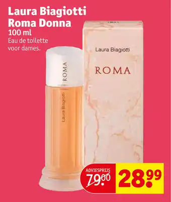 Kruidvat Laura Biagiotti Roma Donna 100 ml aanbieding