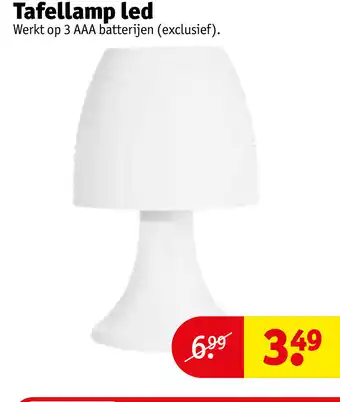 Kruidvat Tafellamp led aanbieding