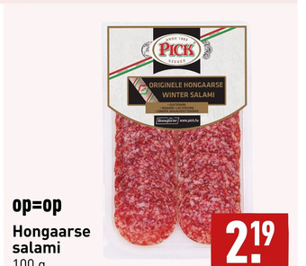 ALDI Hongaarse salami aanbieding