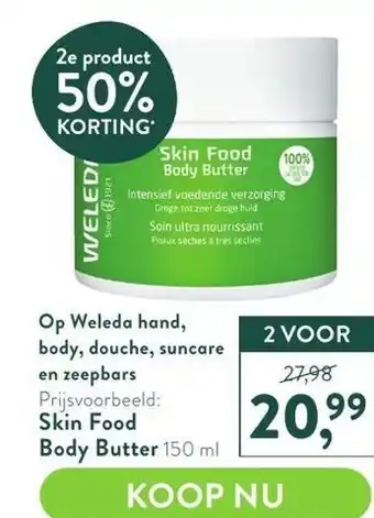 Holland & Barrett Op Weleda hand, body, douche, suncare en zeepbars aanbieding