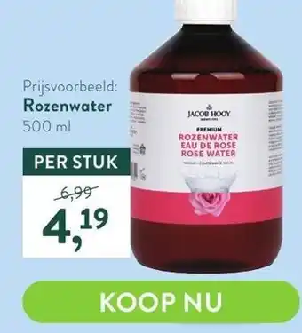 Holland & Barrett Rozenwater aanbieding