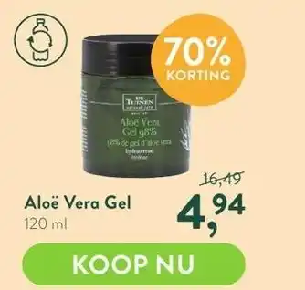 Holland & Barrett Aloë Vera Gel 120 ml aanbieding