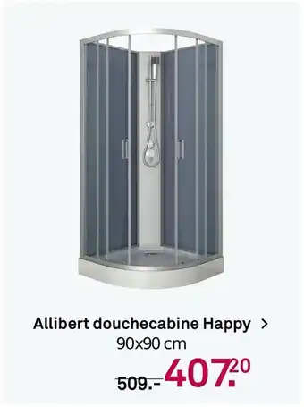 Karwei Allibert douchecabine happy 90x90CM aanbieding