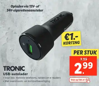 Lidl USB-autolader aanbieding