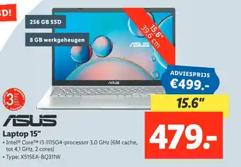 Lidl Laptop 15" aanbieding