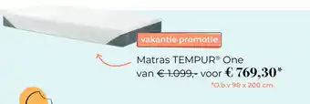 Slaapboulevard Kwakernaat Matras TEMPUR® One aanbieding