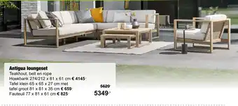 Tuincentrum De Boet Antigua loungeset aanbieding