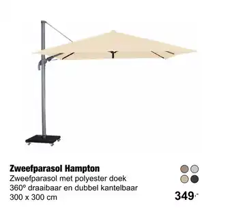 Tuincentrum De Boet Zweefparasol Hampton aanbieding