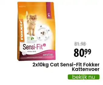 Zooplus 2x10kg Cat Sensi-Fit Fokker Kattenvoer aanbieding