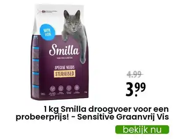 Zooplus 1 kg Smilla droogvoer voor een probeerprijs! - Sensitive Graanvrij Vis aanbieding