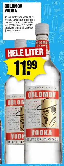 Dirck 3 Oblomov Vodka hele liter aanbieding