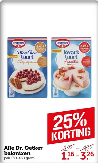 Coop Alle Dr. Oetker bakmixen aanbieding